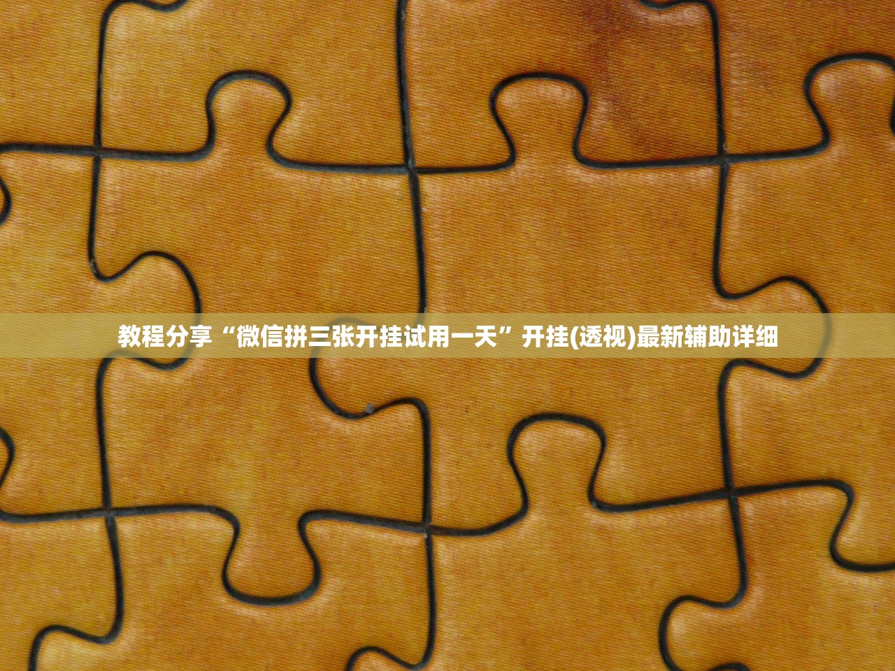 教程分享“微信拼三张开挂试用一天”开挂(透视)最新辅助详细