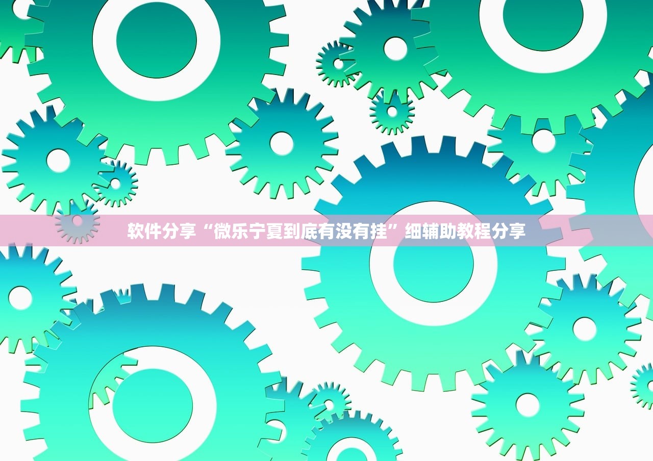 软件分享“微乐宁夏到底有没有挂”细辅助教程分享