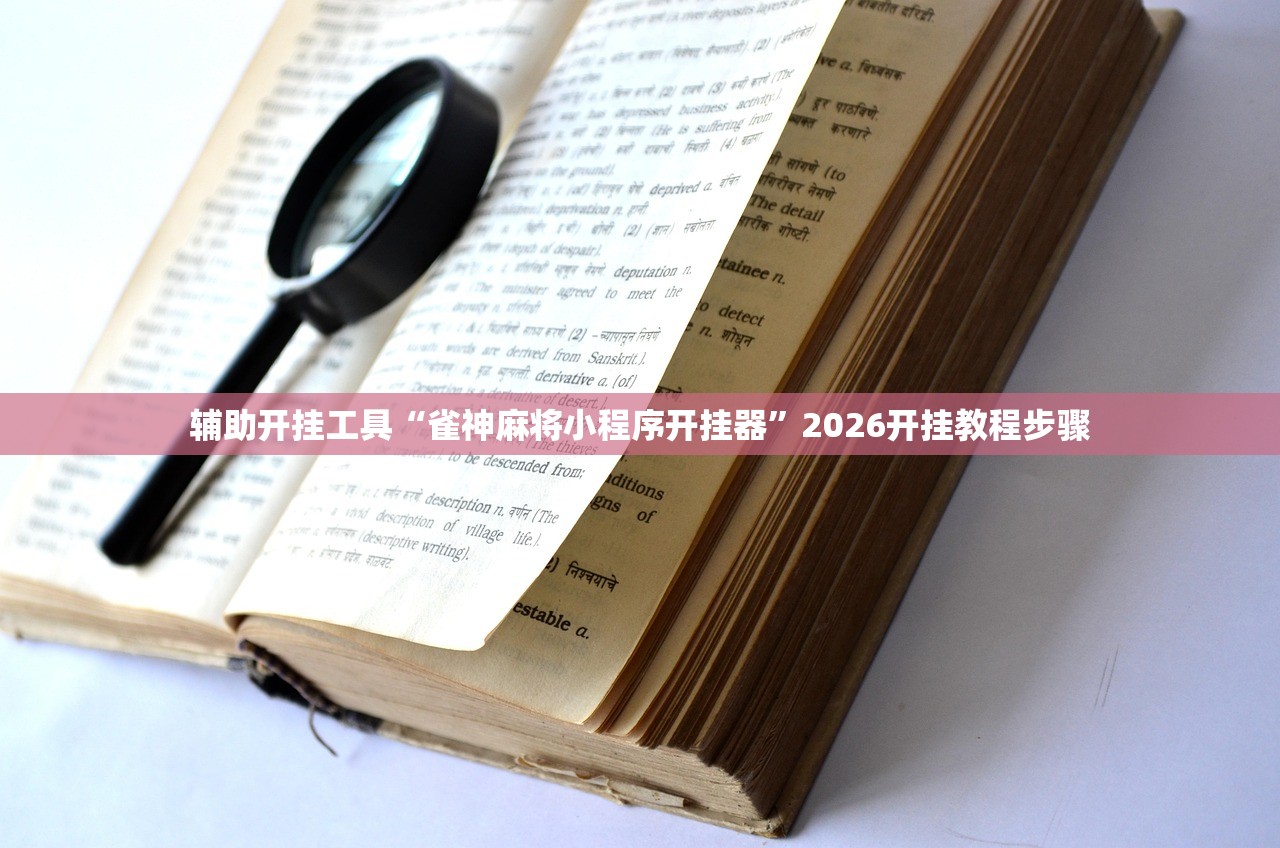 辅助开挂工具“雀神麻将小程序开挂器”2026开挂教程步骤