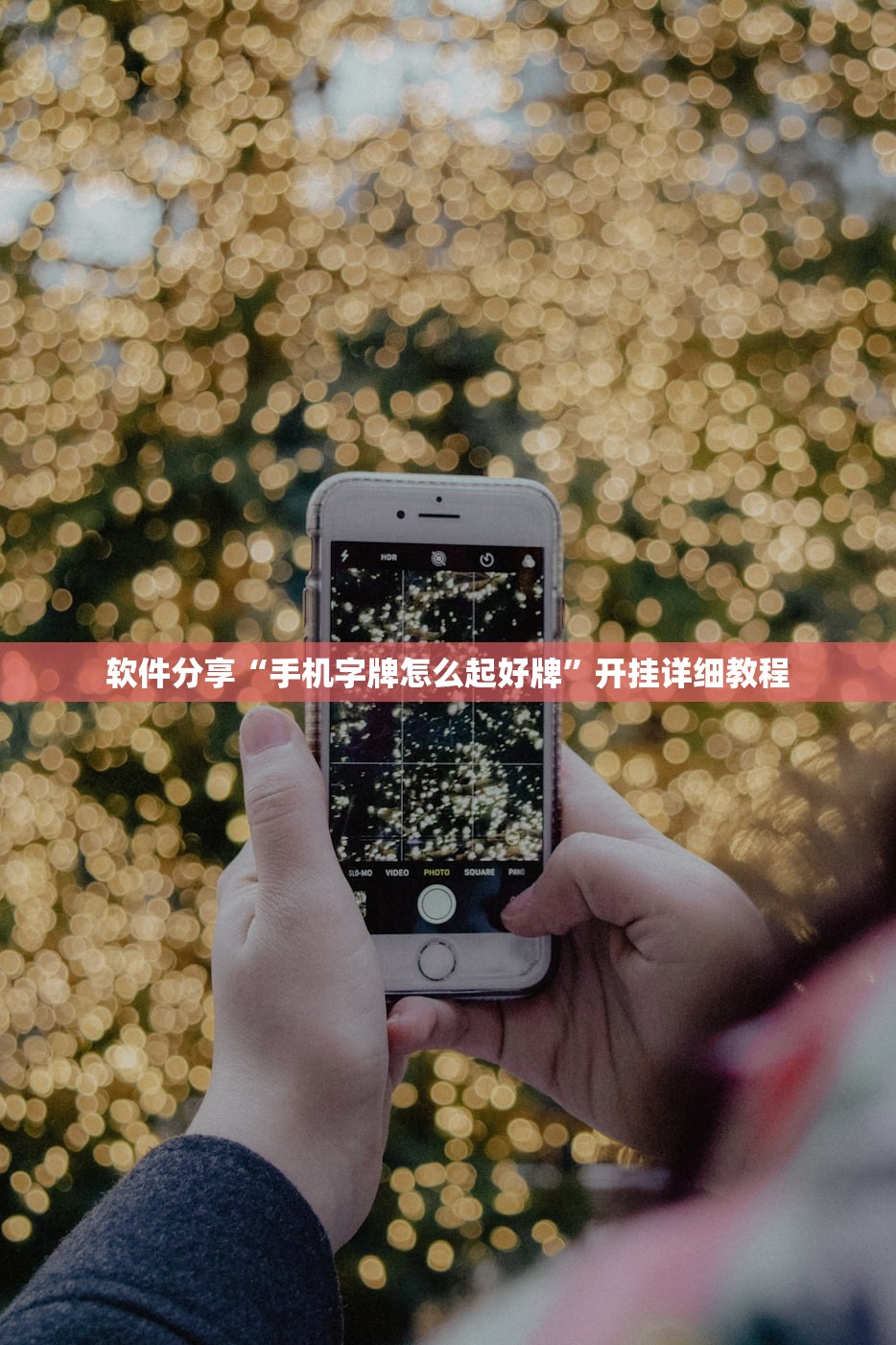 软件分享“手机字牌怎么起好牌	”开挂详细教程